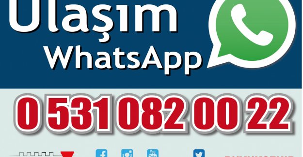 Büyükşehir, Ulaşım Whatsapp Hattı'nı Kurdu
