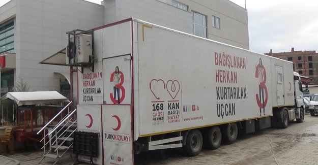 Kızılay Kan Bağışı Tırı Afşin'de