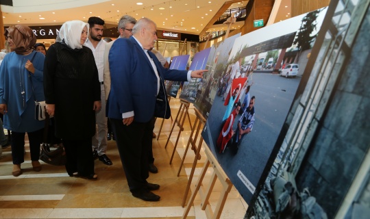 "15 Temmuz Demokrasi Şehitleri Fotoğraf Sergisi" Açıldı