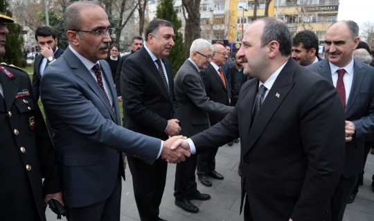 Sanayi ve Teknoloji Bakanı Mustafa Varank, Kahramanmaraş'ta