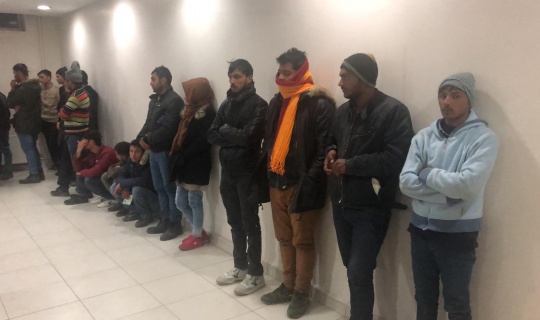Kahramanmaraş'ta 34 düzensiz göçmen yakalandı