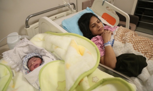 Kahramanmaraş'ta yeni yılın ilk bebeği 00.01’de doğdu