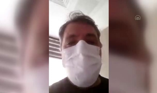 Kovid-19 tedavisi gören Afşinli hasta çektiği videoyla teşekkür etti