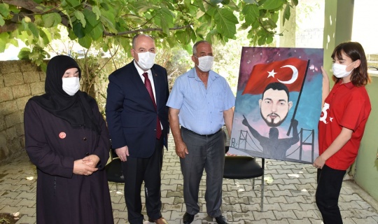 Vali Coşkun'dan 15 Temmuz şehidi Ergüven'in ailesine ziyaret