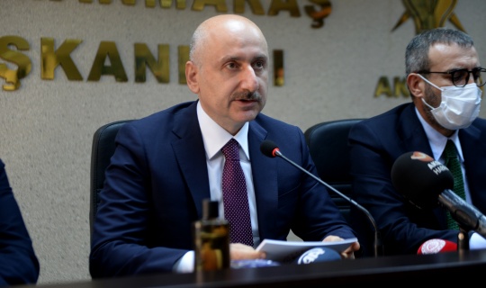 Ulaştırma ve Altyapı Bakanı Karaismailoğlu Kahramanmaraş'ta