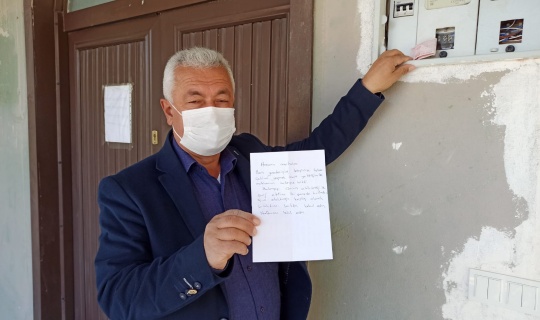 Afşin'de gazeteci camide cihazlarını şarj ettiği için "helallik" istedi