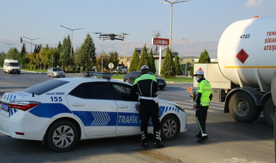 Kahramanmaraş Polisinden "Drone" Destekli Denetim