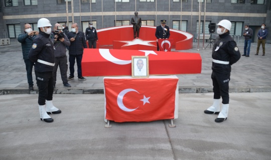 Şehit Polis Memuru İçin Tören Düzenlendi