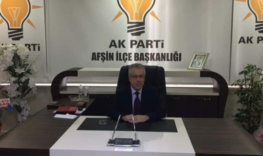 AK Parti Afşin İlçe Başkanı İsmail Safi’den Yeni Yıl Mesajı