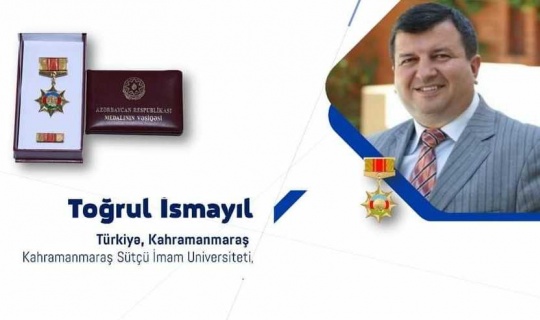 KSÜ Öğretim Üyesine Azerbaycan  Devlet Madalyası Verildi