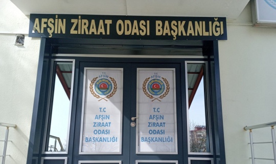 Afşin Ziraat Odası Başkanı Emiroğlu’ndan ÇKS Uyarısı
