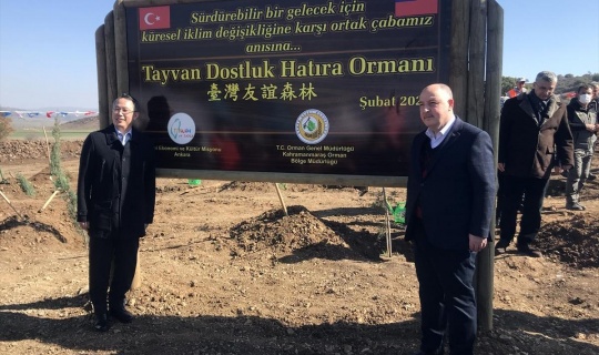 Tayvan-Türkiye Dostluk Hatıra Ormanı'na 30 bin fidan dikildi