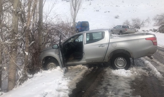Afşin’de trafik kazası:1 yaralı