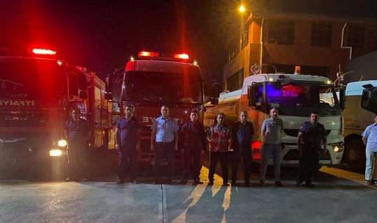 Kahramanmaraş'tan Mersin'deki Yangın Söndürme Çalışmalarına Destek