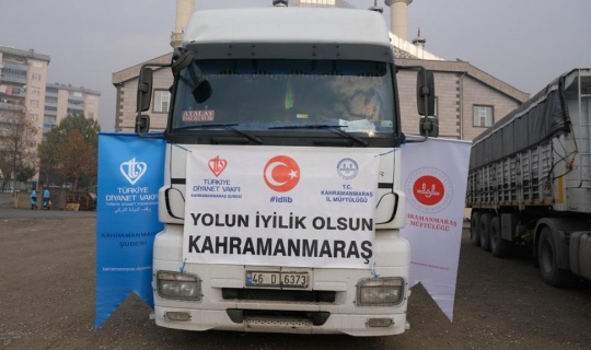 Kahramanmaraş'tan Suriye'ye 2 Tır Un Gönderildi