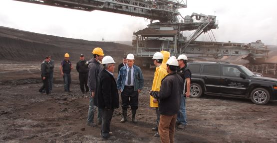 Enerji Bakanlığı yetkilileri maden sahasını inceledi