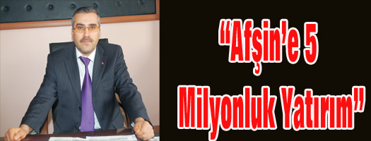 AK Parti Afşin İlçe Başkanı Aslaner:
