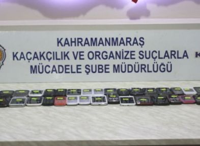 Kahramanmaraş'ta 35 Adet Kaçak Cep Telefonu Ele Geçirildi