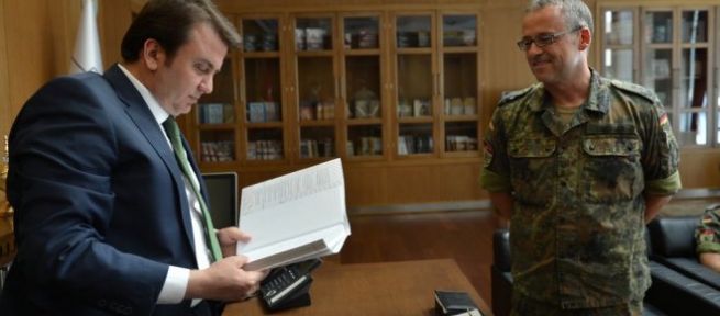  Patriot Komutanı Drexler'den Başkan Erkoç'a Ziyaret