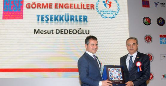 Spor Bakanı Kılıç’tan Dedeoğlu’na Teşekkür 