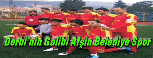 Derbi'nin Galibi Afşin Belediye Spor