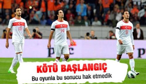 Türkiye ilk sınavında Hollanda'ya kaybetti 