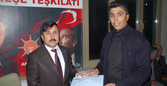 Yahya Arslan, meclis üyeliği aday adaylığı başvurusunu yaptı